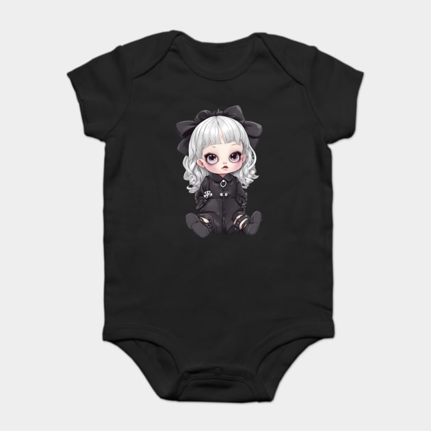 Kawaii Goth Baby Bodysuit by animegirlnft
